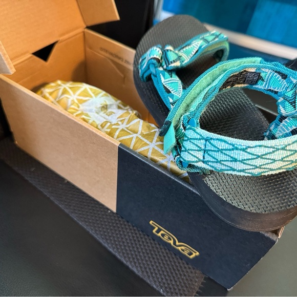 Turquoise Teva Sandals - Picture 3 of 3